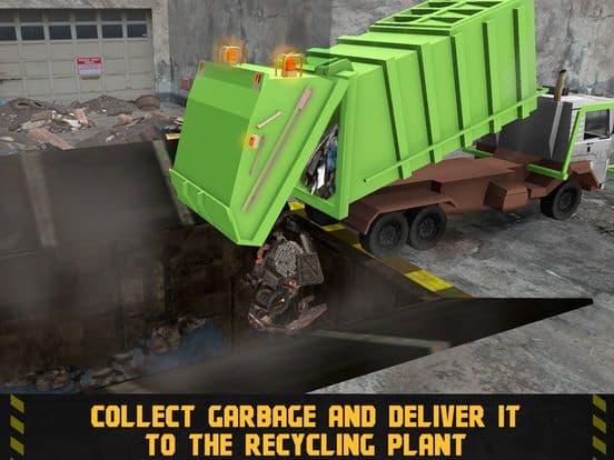 City Garbage Truck Driving Simulator 3D Full screenshot 3