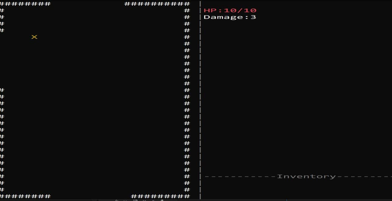 Open World ASCII Game Created In A Week screenshot 2