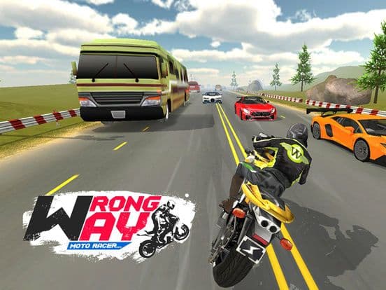 Wrong Way Moto Racer screenshot 2