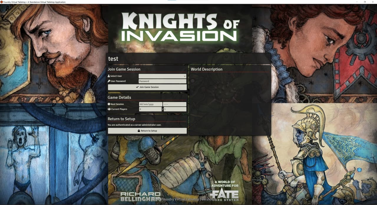 Knights of Invasion • Foundry VTT Access screenshot 4