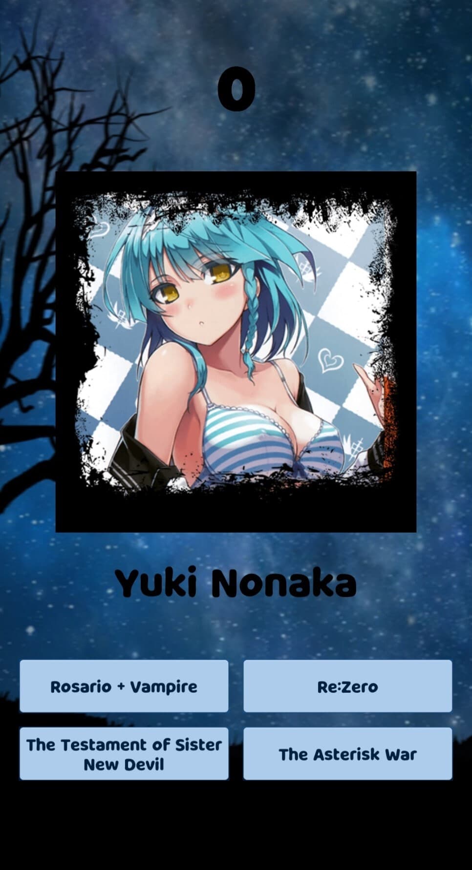 Waiftaku - A Waifu Quiz App