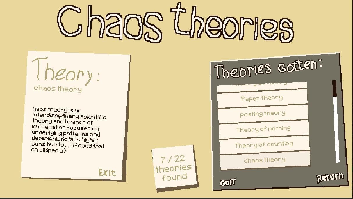 Chaos Theories
