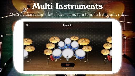 Drum Live: Real drum set drum kit music drum beat