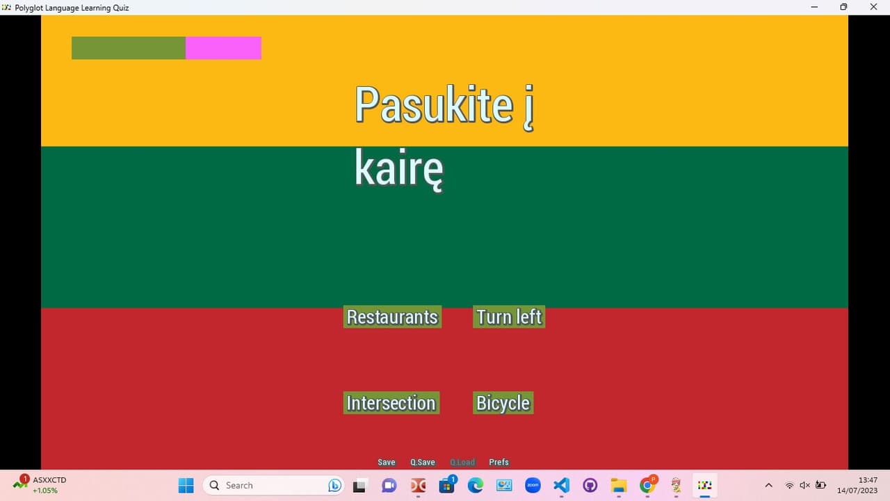 Polyglot Language Learning Quiz