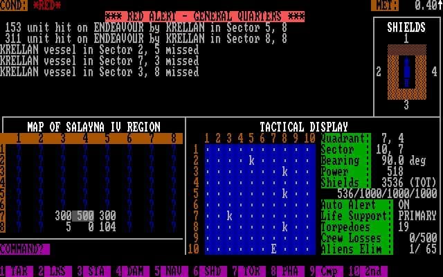 Star Fleet I: The War Begins screenshot 3