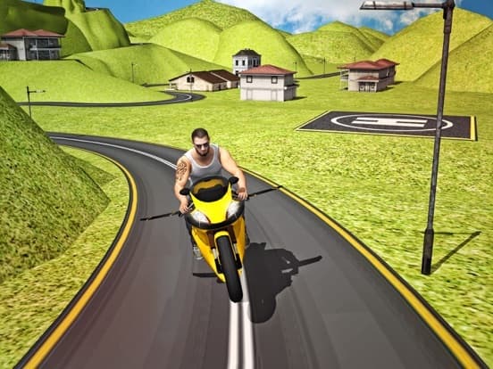 Flying Moto Traffic Racer 3d screenshot 2