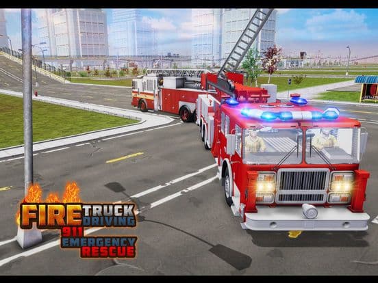 Fire Truck Driving Simulator screenshot 2