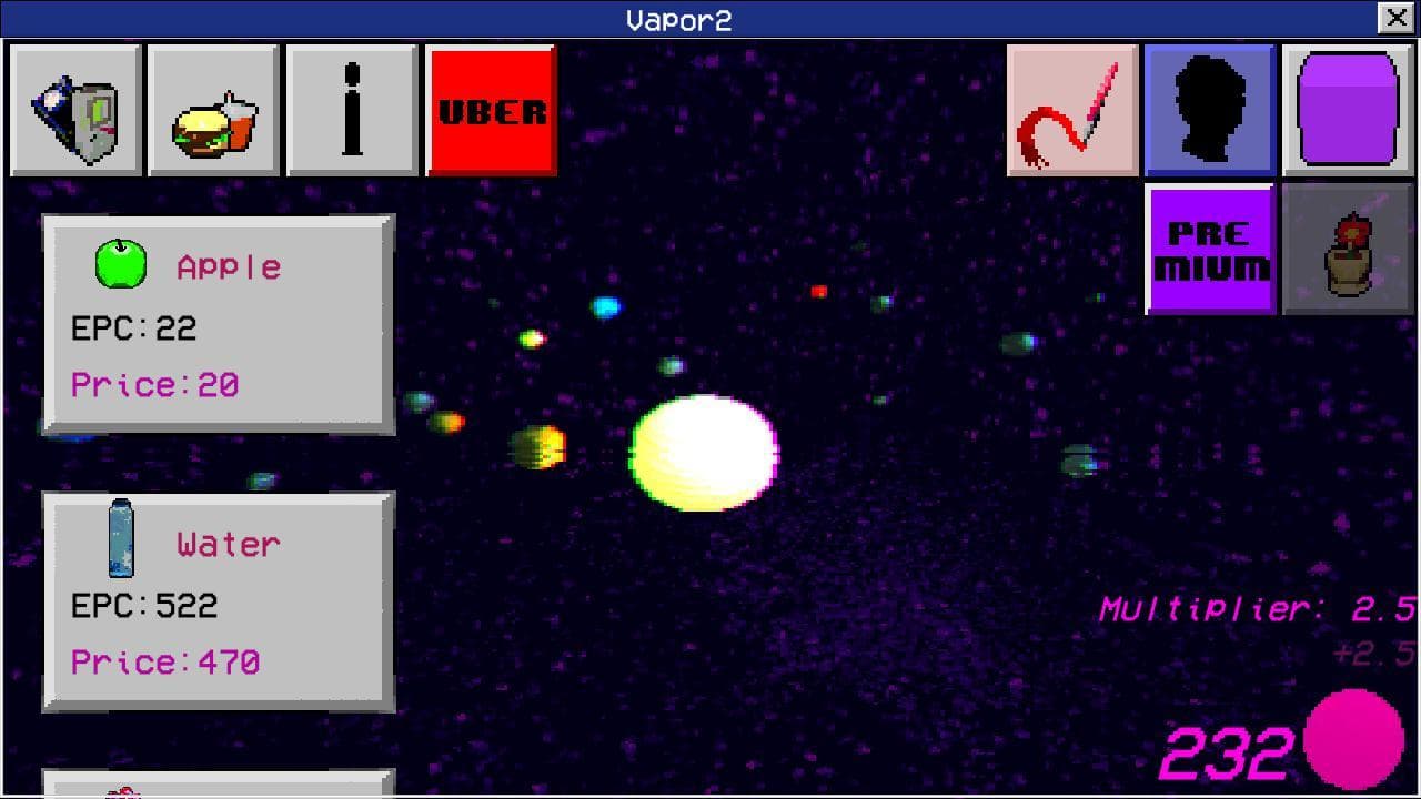 Vaporwave Clicker: Polygonal Lands screenshot 6