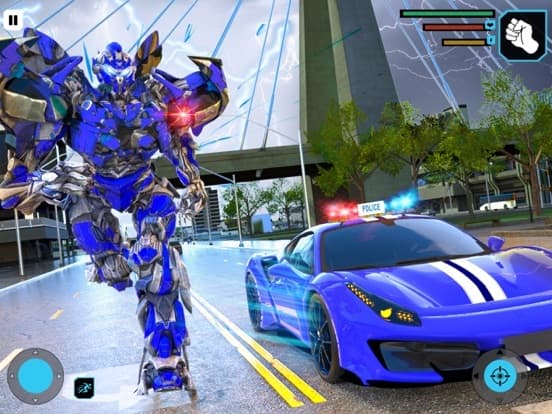 Police Robot War Car Games 3D screenshot 4