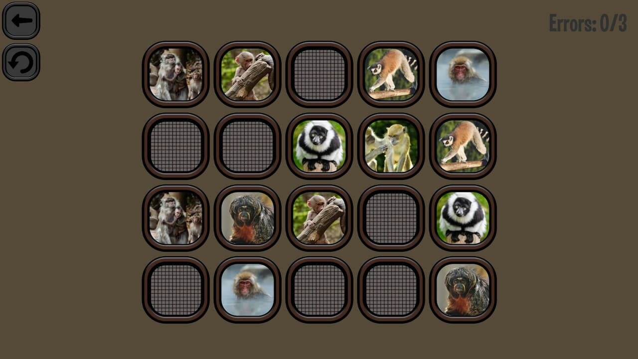 Animals Memory: Monkeys screenshot 3