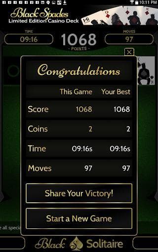 The Black Solitaire Game screenshot 5