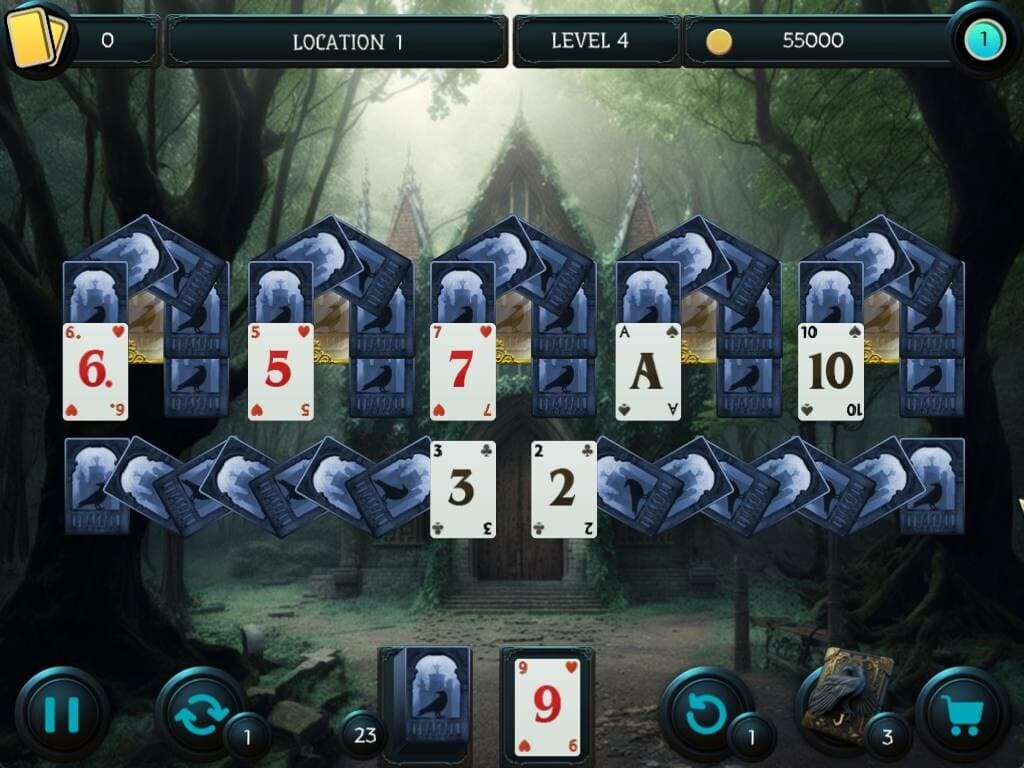 Mystery Solitaire. The Black Raven 5 screenshot 2