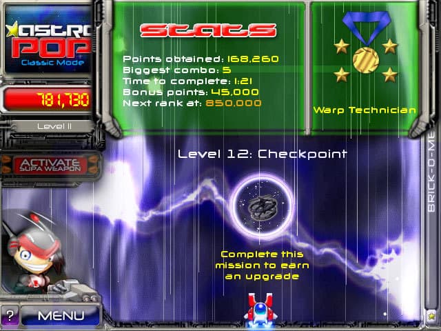 AstroPop Deluxe screenshot 3