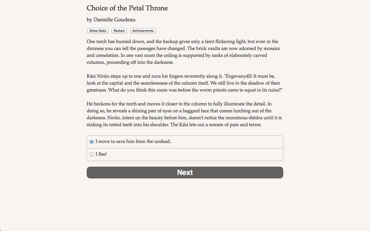 Choice of the Petal Throne screenshot 4