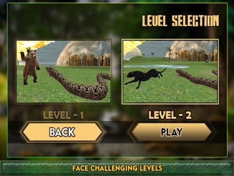 Real Anaconda Snake Simulator 3D: Hunt for wolf, bear, tiger & survive in the jungle screenshot 6