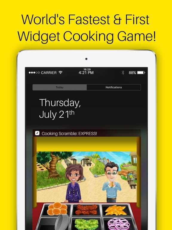 Cooking Scramble: EXPRESS! The Widget Food Making and Notification Center Game screenshot 2