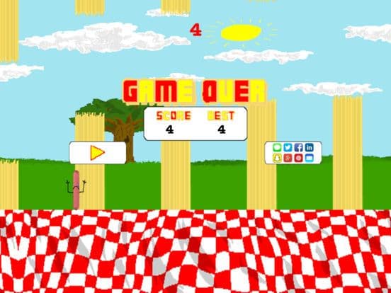 Flappy Hot Dog screenshot 4