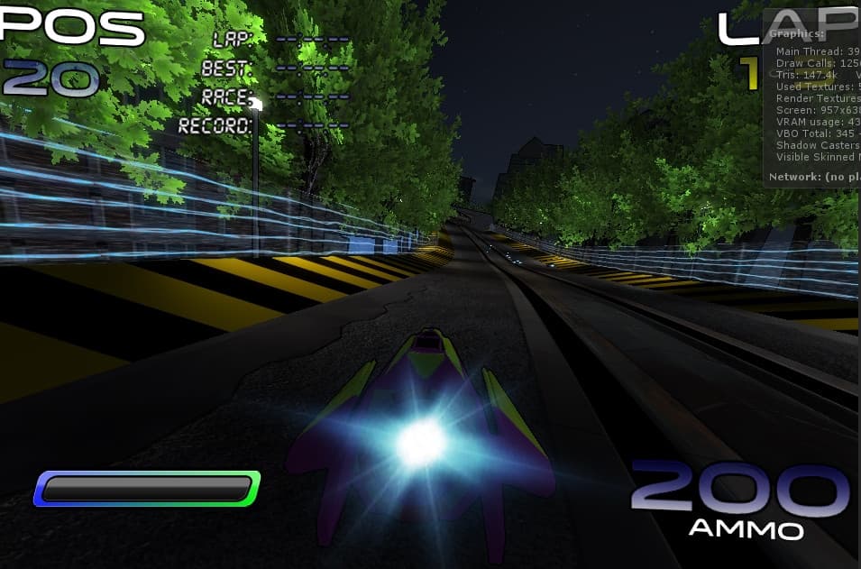 Red Forest: Procedurally Generated Pod Racing screenshot 3