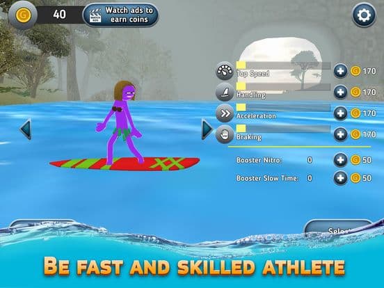 Stickman Surfboard Sports Race screenshot 4