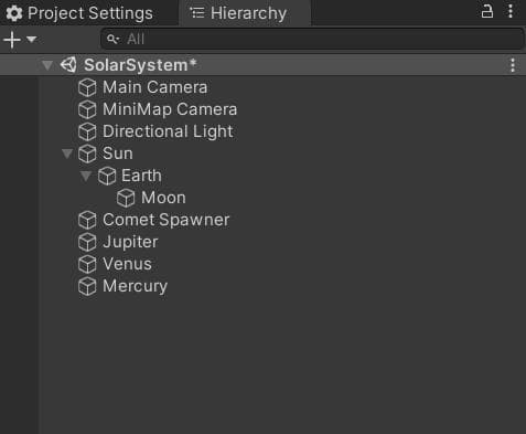 Solar System Project 1 screenshot 2