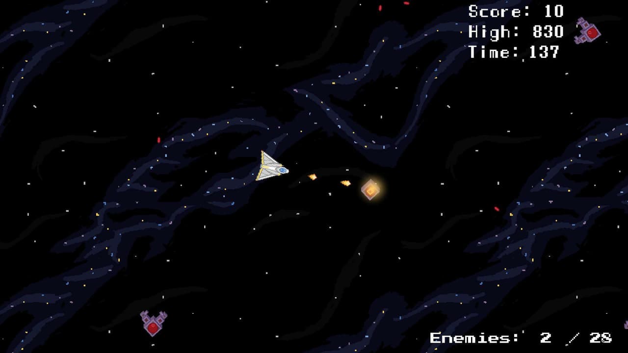 Space Shooter (itch) (MoneyMathmatic) screenshot 2