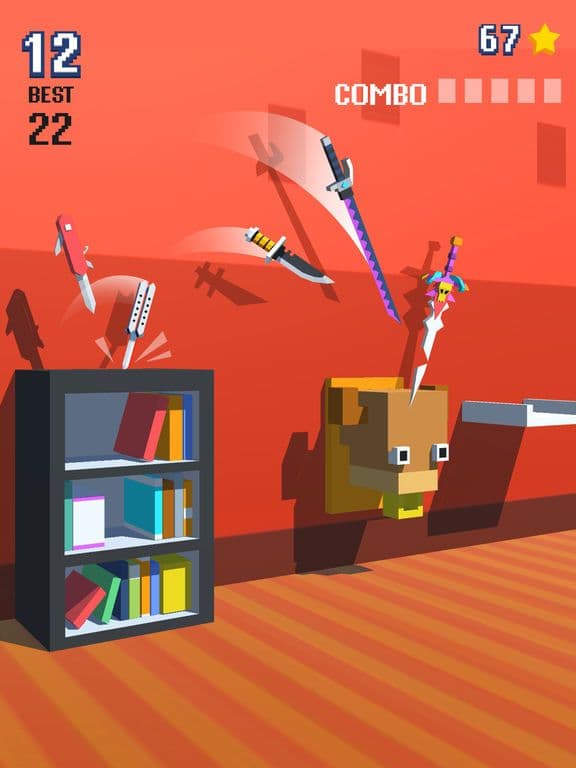 Knife Flip - Hit Geometry Cube screenshot 2