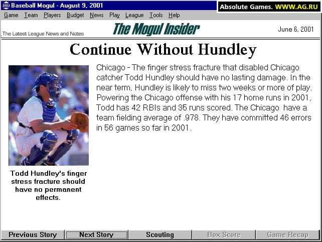 Baseball Mogul 2002 screenshot 3