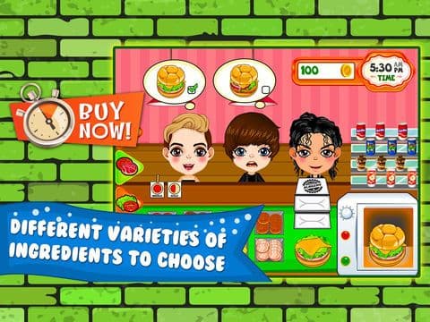 Burger Cooking Restaurant Maker Jam - the mama king food shop in a jolly diner story dash game! screenshot 3