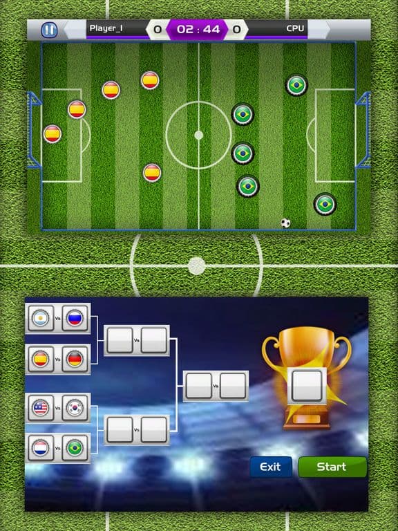 Soccer cap - Score goals with the finger