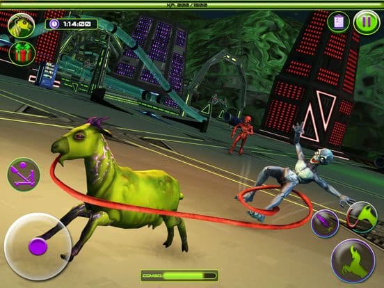 Scary Goat Space Rampage screenshot 2