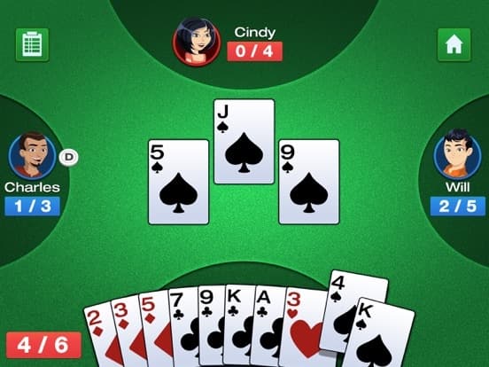 Simple Whiz Spades - Card Game screenshot 2