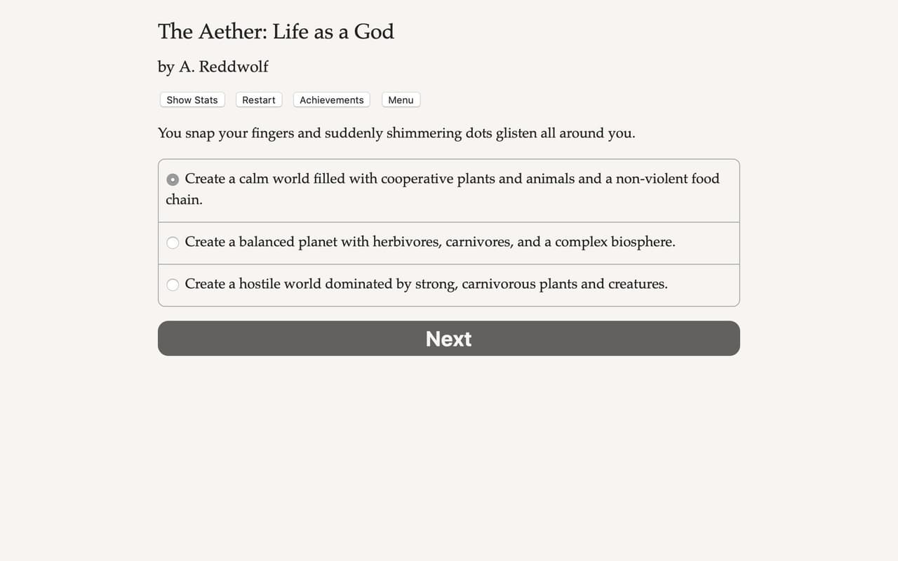 The Aether: Life as a God screenshot 2