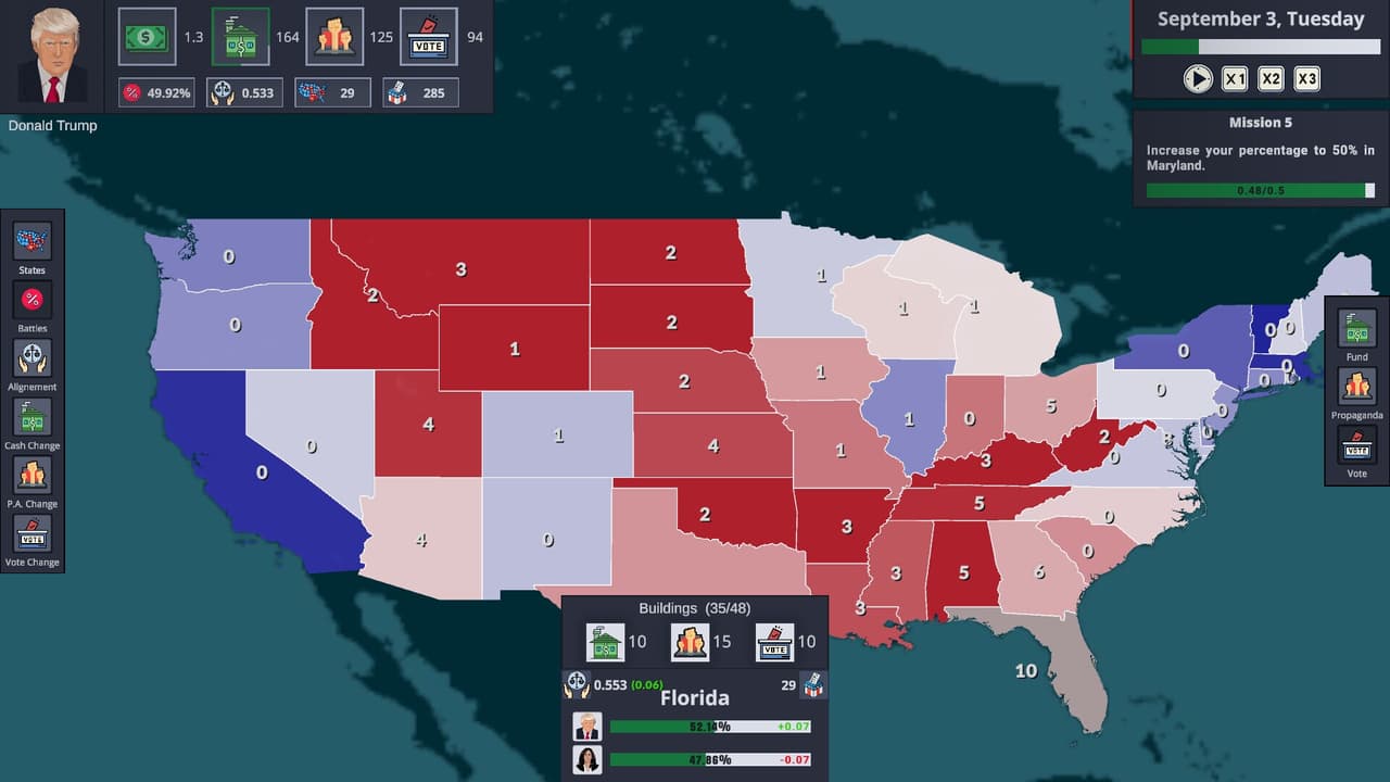 Election Tycoon: Trump vs Harris screenshot 3