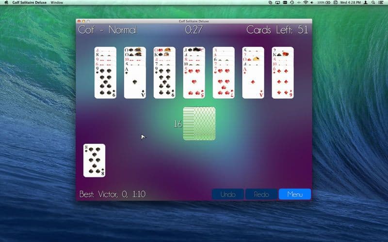 Golf Solitaire Deluxe screenshot 2