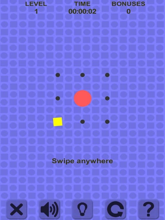 Simple Swipe. Red Ball screenshot 2