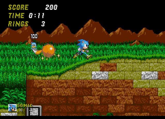 XP the hedgehog romhack ALPHA 90 screenshot 4