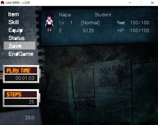 LAst WEEK (itch) screenshot 2
