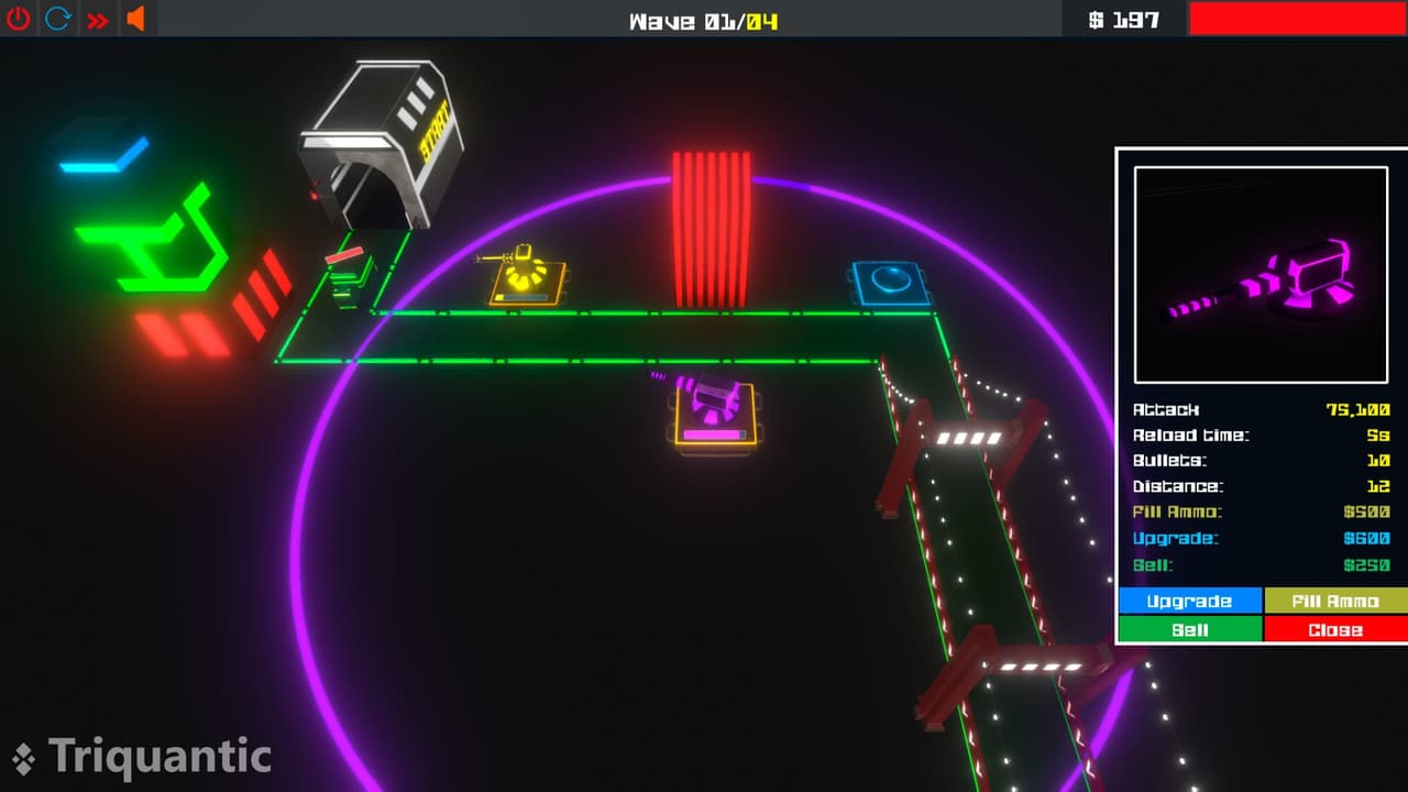 Neon Tower Defense screenshot 3