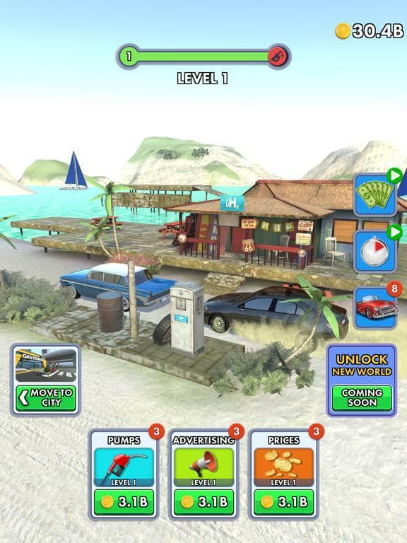 Idle Gas Station!