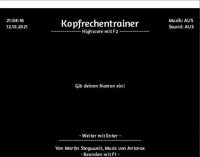 Der Kopfrechentrainer