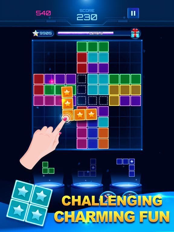 Glow Block Puzzle Game screenshot 4
