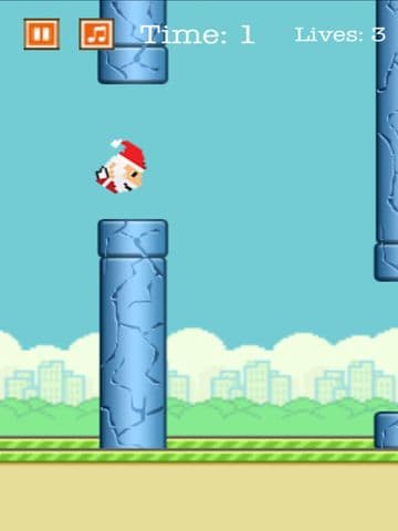 Aaaaaah! Flappy Santa screenshot 4