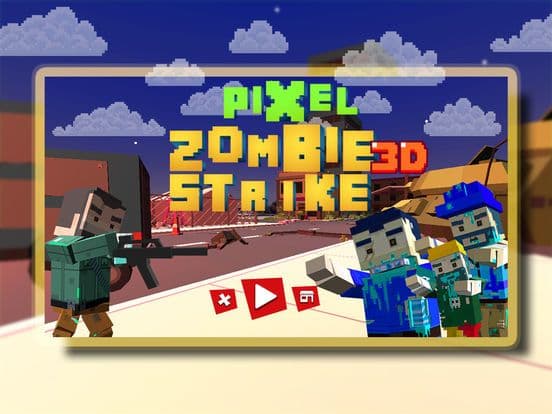 Pixel Zombie Strike 3D screenshot 2