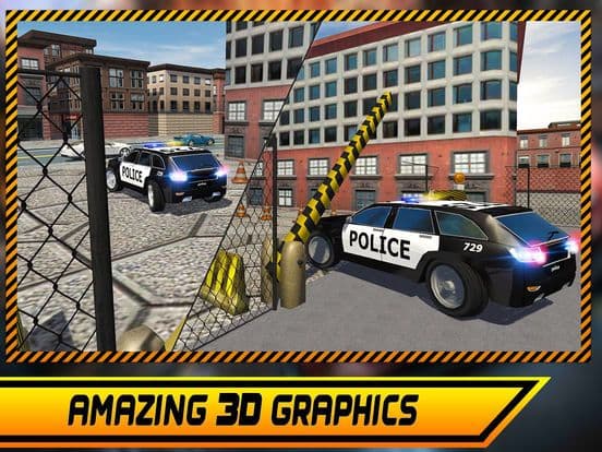 Real Police Car Parking Simulator 3D Game screenshot 4
