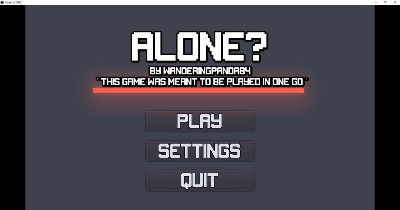 Alone? (itch) (WanderingPanda84) screenshot 2