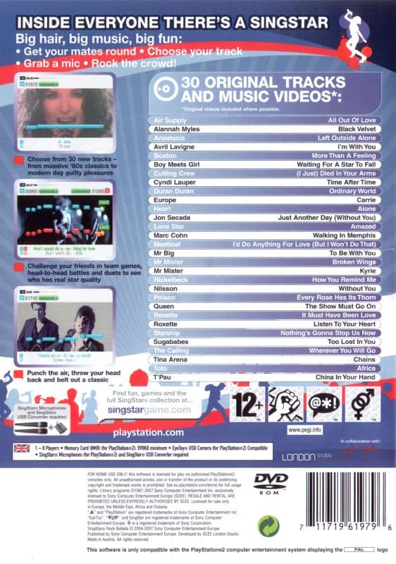 SingStar: Rock Ballads