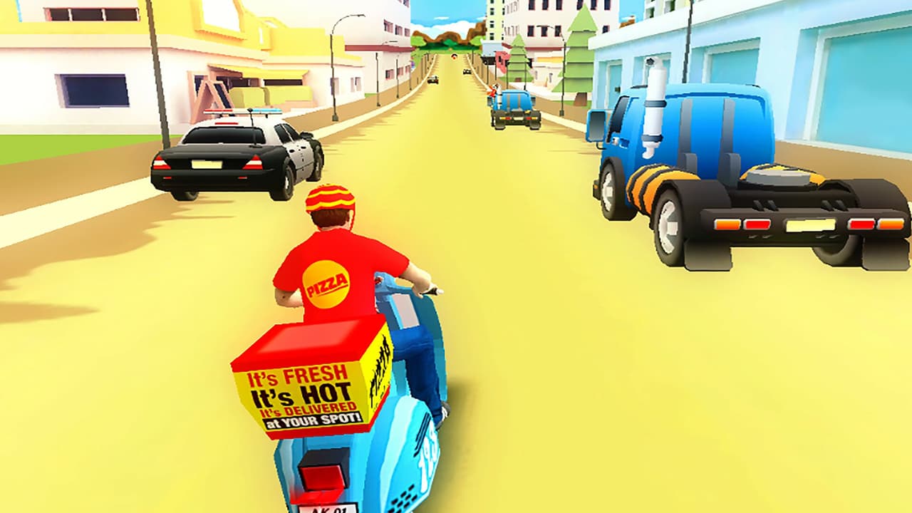 Pizza Bike Rider screenshot 2