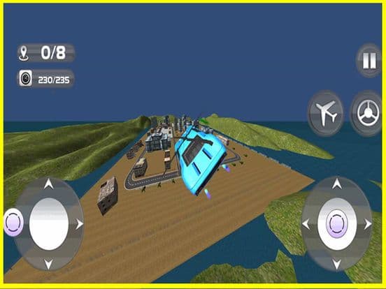 Flying Car Helicopter - Future Driving Stunts - Airplane Flight Pilot