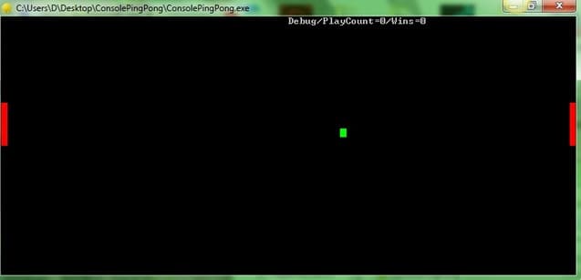 ConsolePingPong screenshot 3