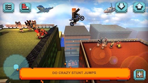 Motorcycle Racing Craft: Moto Games & Building 3D screenshot 3
